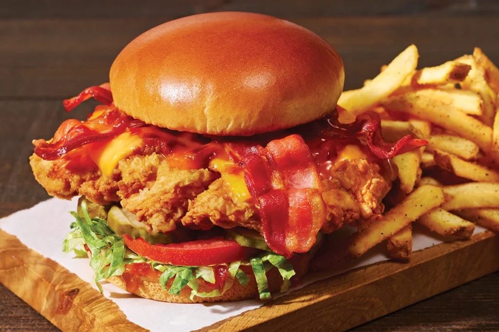 Applebees Menu With Prices and Pictures January 2026 89 Bacon Cheddar Chicken Sandwich