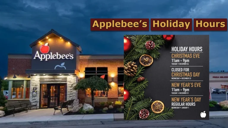 Applebee's Holiday Hours