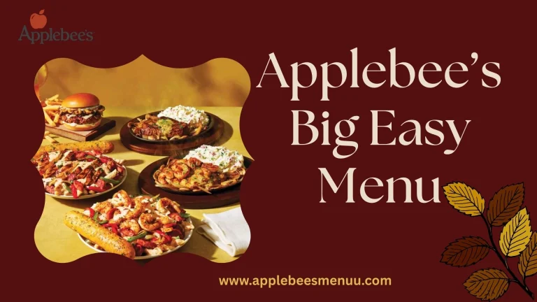 Applebee's Big Easy Menu